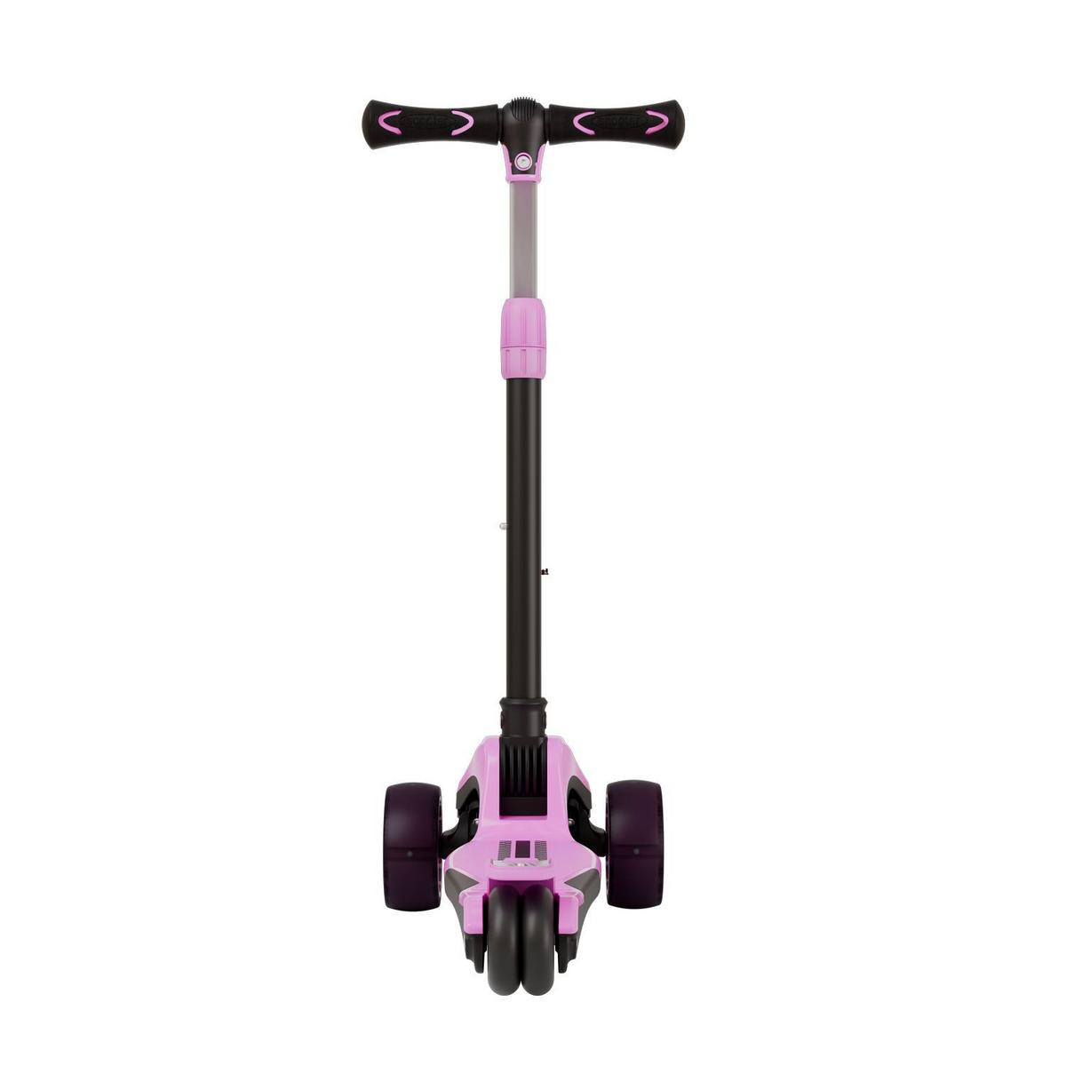 KINDERROLLER Lumox höhenverstellbarer Lenker inkl. Leuchtränder rosa - Rosa, Metall (28/59cm) - Juskys
