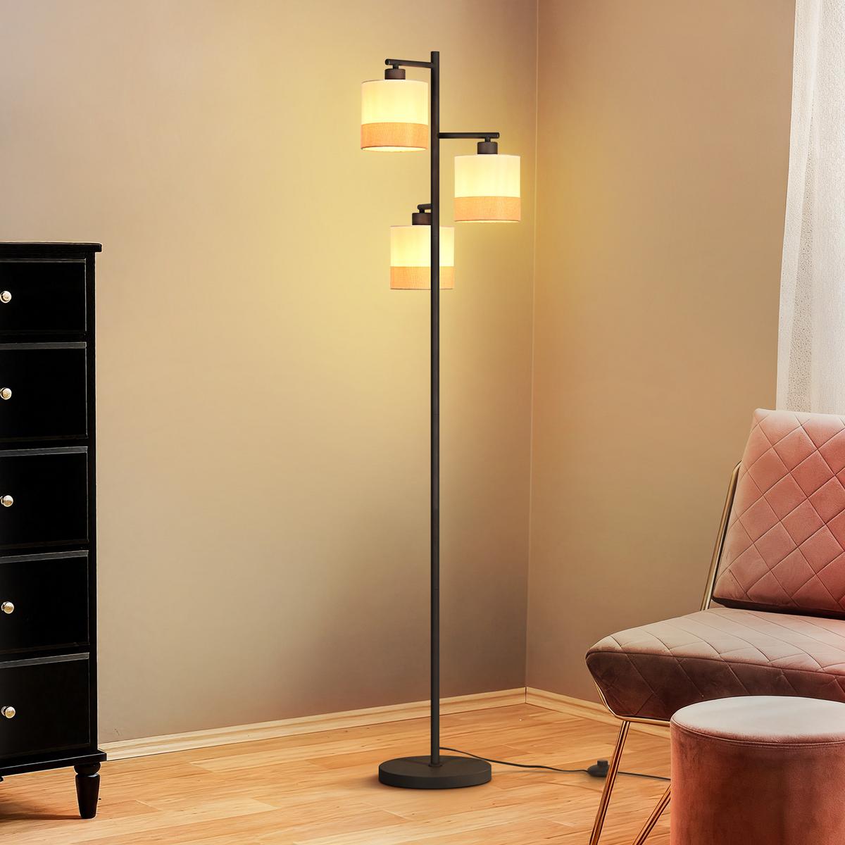 STEHLAMPE Stellume 25/14/158 cm - Weiß, Metall (25/14/158cm) - ZMH