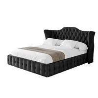 POLSTERBETT mit Bettkasten und Lattenrost, Boxbett ohne Matratze - MODY 120x200 Schwarz - Schwarz, Holzwerkstoff/Textil (120/200cm) - ALTDECOR
