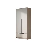 DREHTÜRENSCHRANK Spirit 2D - Kaschmir/Schwarz, Holzwerkstoff/Kunststoff (91/193/51cm) - MIRJAN24