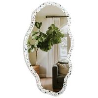 SPIEGEL 90x45 cm asymmetrisch mit Druck - Bunte Kieselsteine - Transparent, Glas (45/90/0.4cm) - TULUP