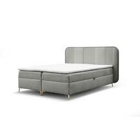 BOXBETT Alize - Grau, Holzwerkstoff/Textil (140/200cm) - Fun Möbel