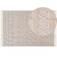 KURZFLOR-TEPPICH Didim 230/160 cm - Beige, Textil (160/230cm) - Beliani