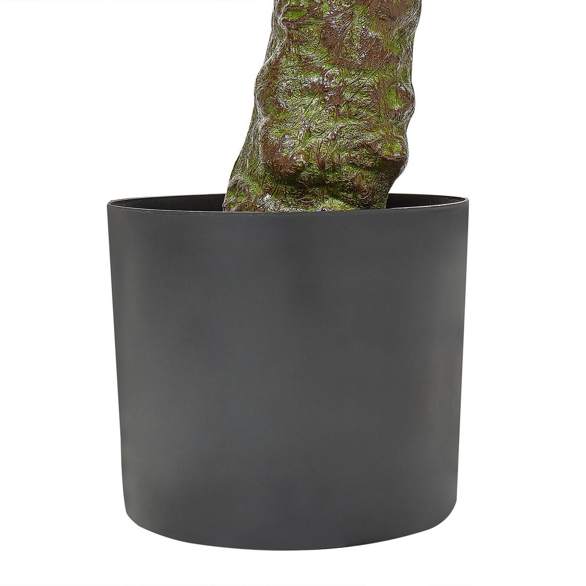 KUNSTPFLANZE im Blumentopf 160 cm Grün/Schwarz Laurele - Schwarz/Grün, Kunststoff (160cm) - Beliani