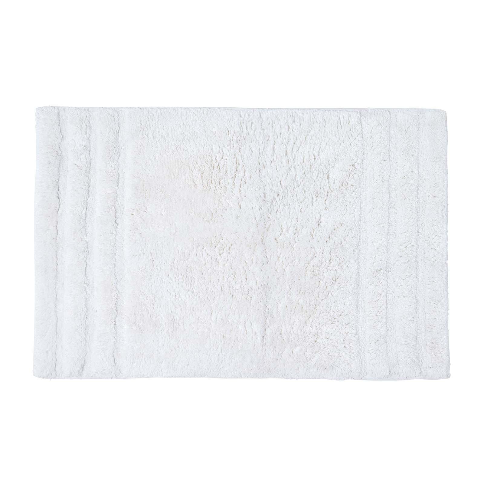 BADEMATTE Spa Supreme 50/80 cm, Baumwolle - Weiß, Textil (50/80cm) - Homescapes