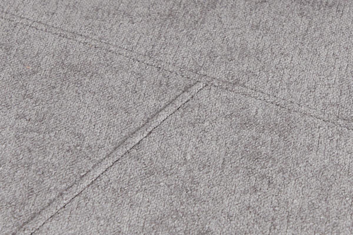 DESIGNSOFA GARBO Grau Webstoff - Schwarz/Grau, Textil/Metall (280/92/158cm) - KAWOLA