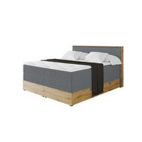 BOXSPRINGBETT LOLLI9 -KING 140x200 - H3/H4 Dunkelgrau - Dunkelgrau, Holzwerkstoff (140/200cm) - ALTDECOR