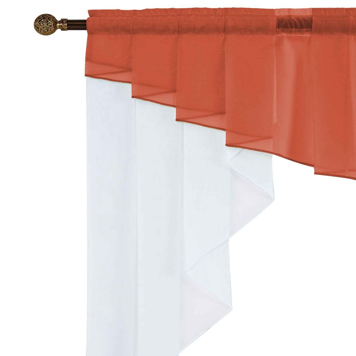 SCHEIBENGARDINE MEIßEN 100x100 cm Terrakotta - Terracotta, Textil (100/100cm) - Gardinenbox