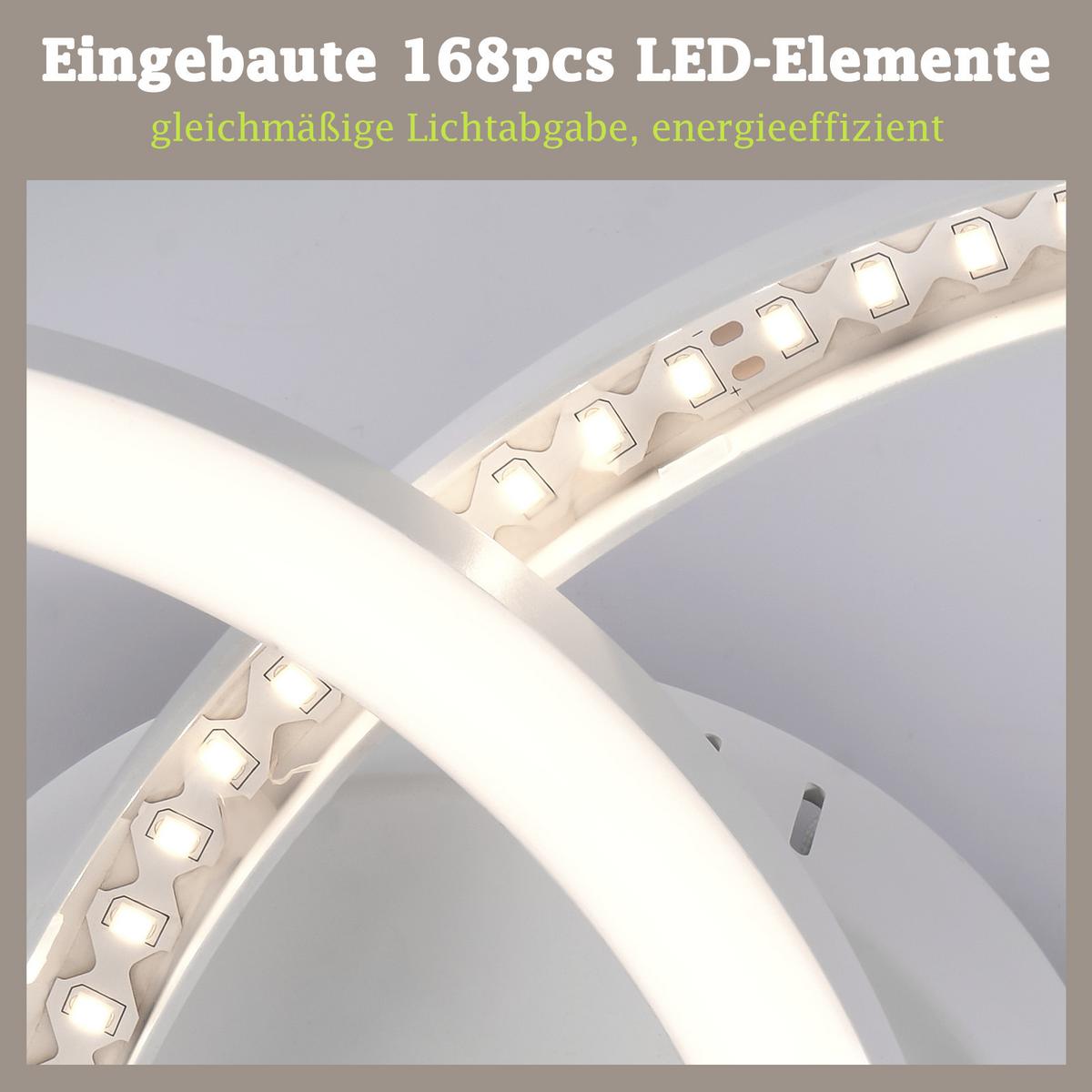 LED DECKENLEUCHTE Nrelis 40.5/30/6.7 cm - Weiß, Kunststoff (40.5/30/6.7cm) - ZMH