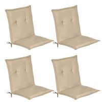 NIEDERLEHNERAUFLAGE Loft NL 100/50/6cm Natur 4tlg - Naturfarben, Textil (50/6/100cm) - Beautissu 
