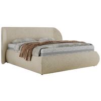 POLSTERBETT CAELA CLASSIC 200/200 - Creme Strukture - Multipocket-Matratze - Creme, Textil (200/200cm) - MKS