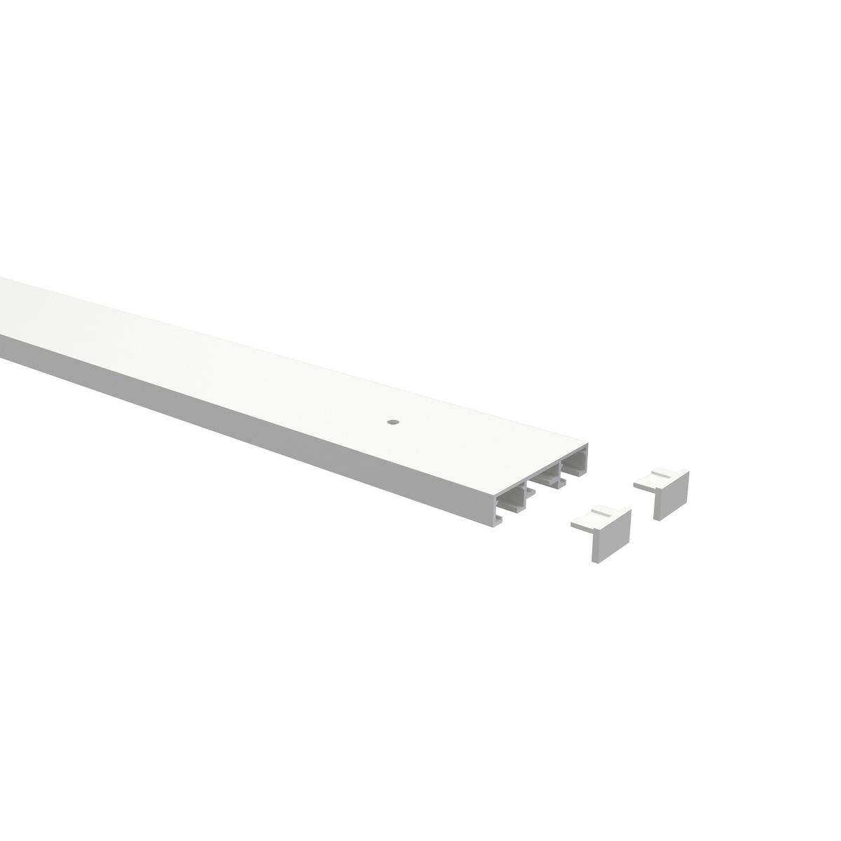 GARDINENSCHIENE / OBJEKTSCHIENE Primax 140 cm, 2-läufig Weiß - Weiß, Metall (4.3/0.9/140cm) - INTERDECO