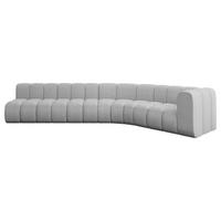 ECKSOFA modulares Sofa Karex-L2 - 399x194x70 cm Hellgrau - Hellgrau, Holzwerkstoff/Textil (399/194cm) - ALTDECOR