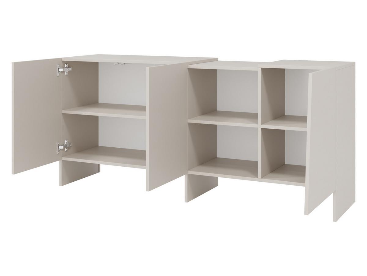 TÜRKOMMODE Edego 160 3D - Kaschmir, Holzwerkstoff (160/73/40cm) - MIRJAN24