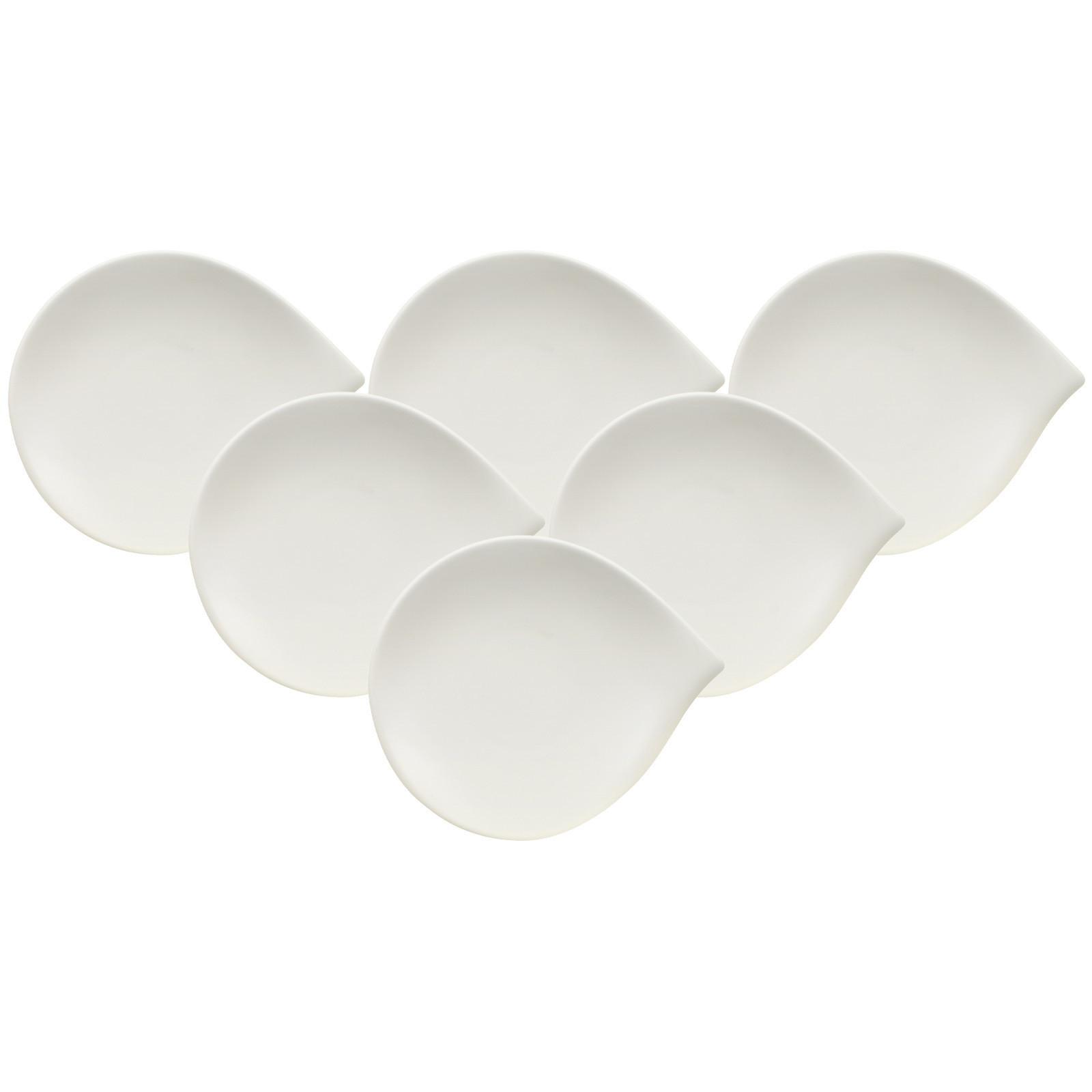 BROTTELLER Flow weiß ø 17,5 cm 6er Set - Weiß, Keramik (1cm) - Villeroy & Boch