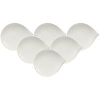 BROTTELLER Flow weiß ø 17,5 cm 6er Set - Weiß, Keramik (1cm) - Villeroy & Boch
