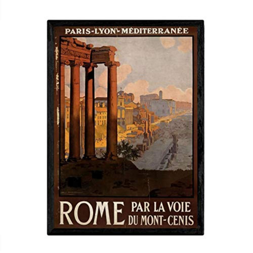 POSTER Rom Vintage A4 Rahmenlos - Klar, Papier (29.7/5/21cm) - Nacnic