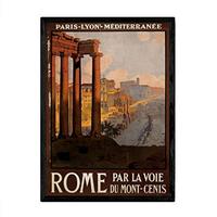 POSTER Rom Vintage A4 Rahmenlos - Klar, Papier (29.7/5/21cm) - Nacnic
