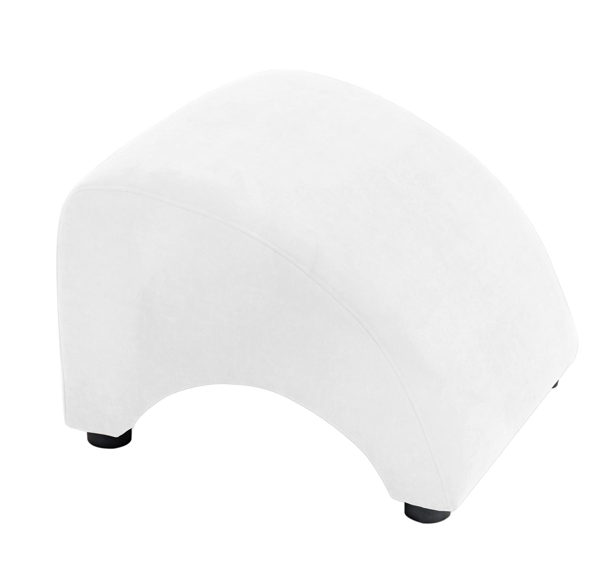 POLSTERHOCKER Kajsa Velourstoff creme - Creme, Kunststoff (52/37/54cm) - 58aufmkessel
