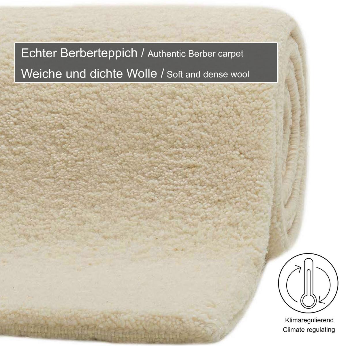 BERBERTEPPICH Maloronga 120x180 cm - Weiß, Textil (120/180cm) - THEKO