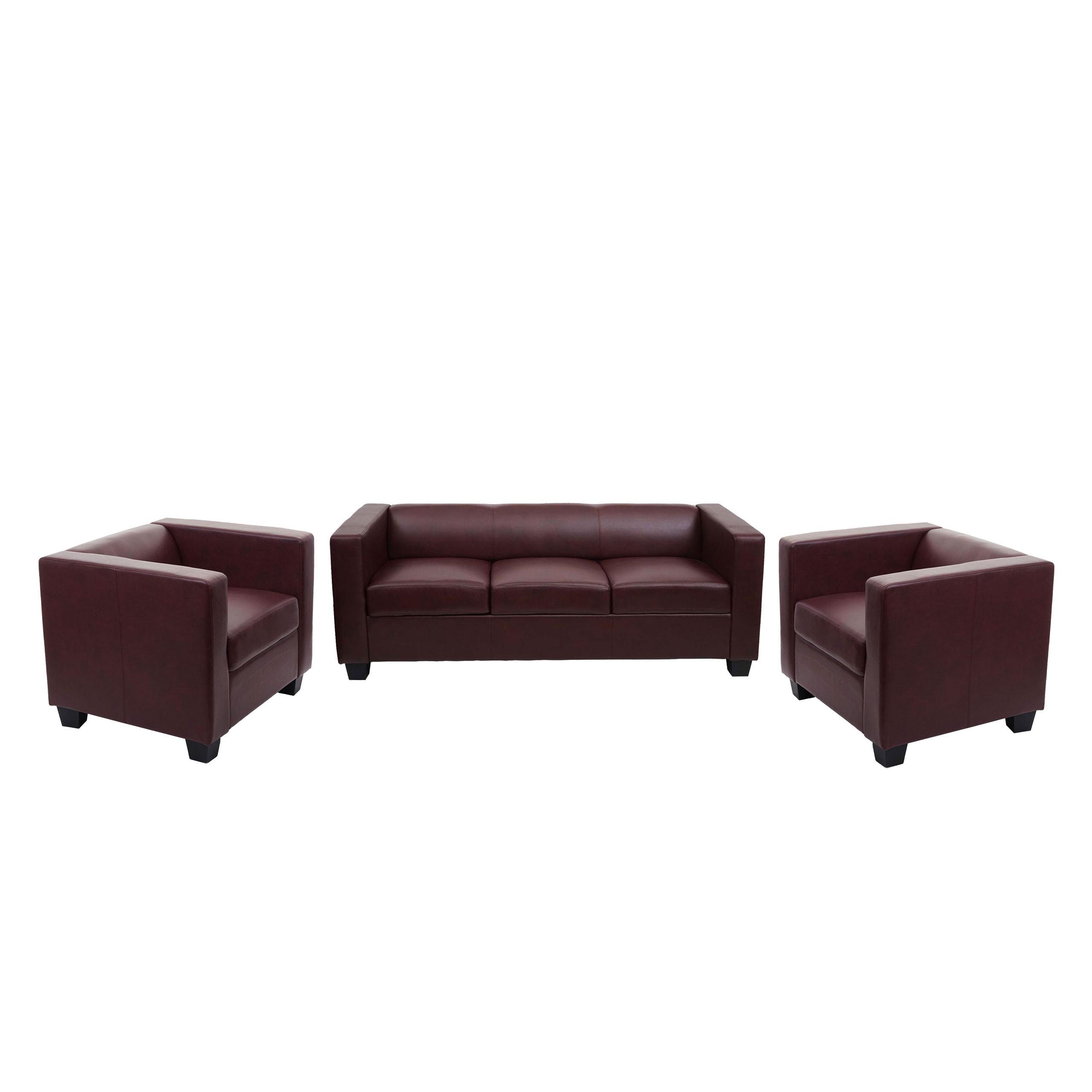 SOFAGARNITUR Rotbraun - Rotbraun, Textil (450/70/200cm) - MCW