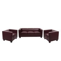 SOFAGARNITUR Rotbraun - Rotbraun, Textil (450/70/200cm) - MCW