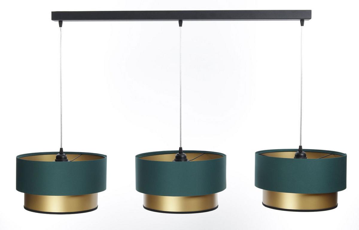 HÄNGELEUCHTE Grün 30/88 cm - Goldfarben, Kunststoff (30/2.6/88cm) - ONZENO