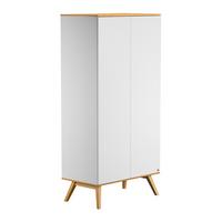 SCHRANK weiß - Weiß, Holzwerkstoff (100/207.5/58cm) - Petits-meubles