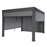 PERGOLA MIT SEITENWAND Anthrazit - Anthrazit, Metall (300/220/300cm) - MCW