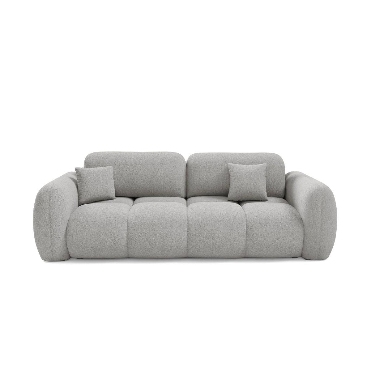 SOFA Livio 3 Sitzplätze Hellgrau - Grau, Holz (270/95/121cm) - Petits-meubles