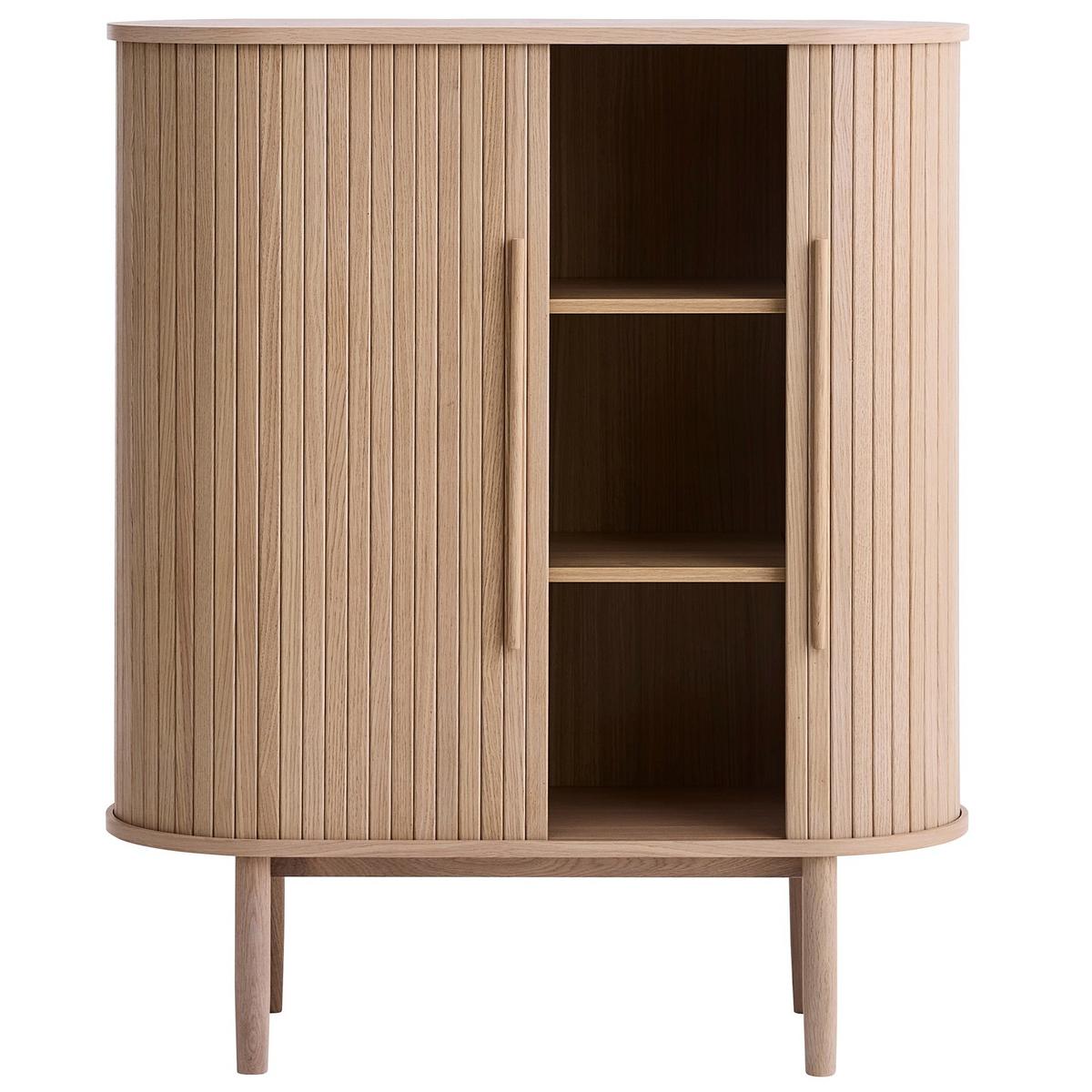 HIGHBOARD Meta 1-türig 100 cm - Hellbraun/Beige, Holz/Holzwerkstoff (100/118/40cm) - Selsey
