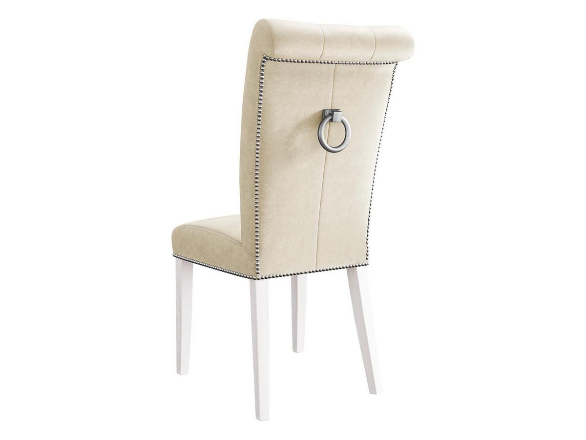 POLSTERSTUHL Christina, Holzfarbe: Weiß - Naturfarben/Weiß, Holz/Textil (47/103/68cm) - MIRJAN24