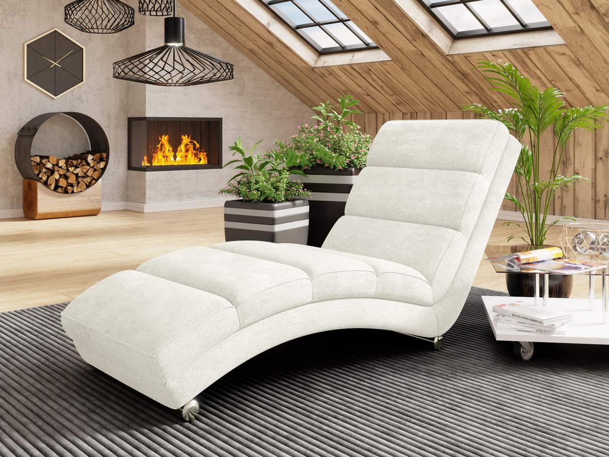 RELAXLIEGE Holiday - Chromfarben/Champagner, Holz/Textil (62/84/180cm) - MIRJAN24