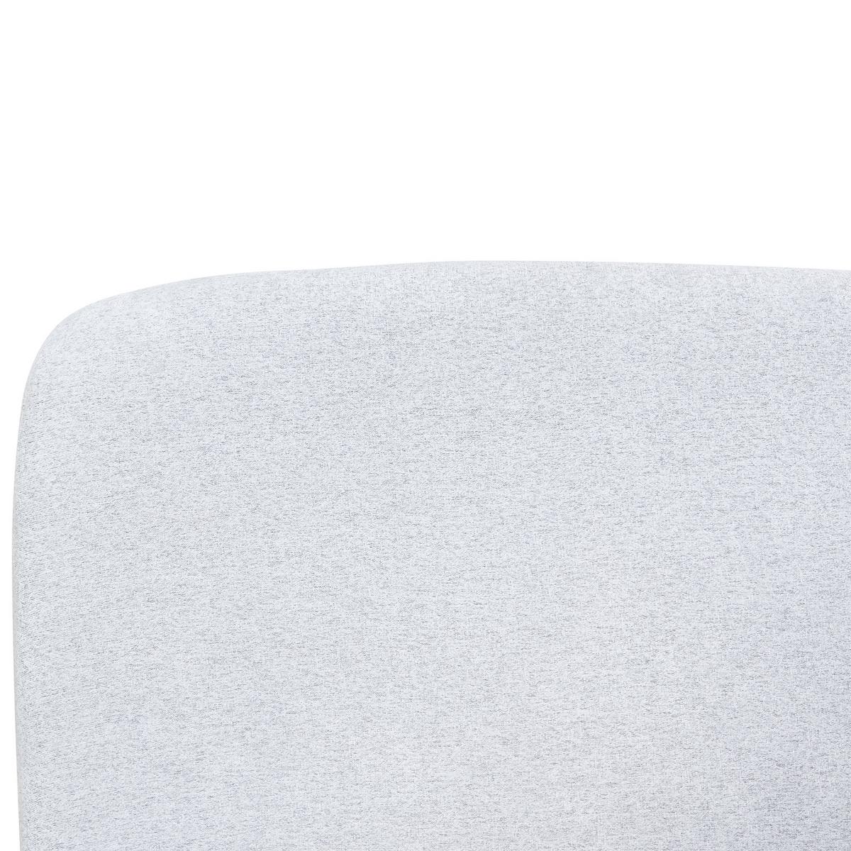 BETT mit Stauraum 140/200 cm Hellgrau Blagnac - Hellgrau/Braun, Textil (140/200cm) - Beliani
