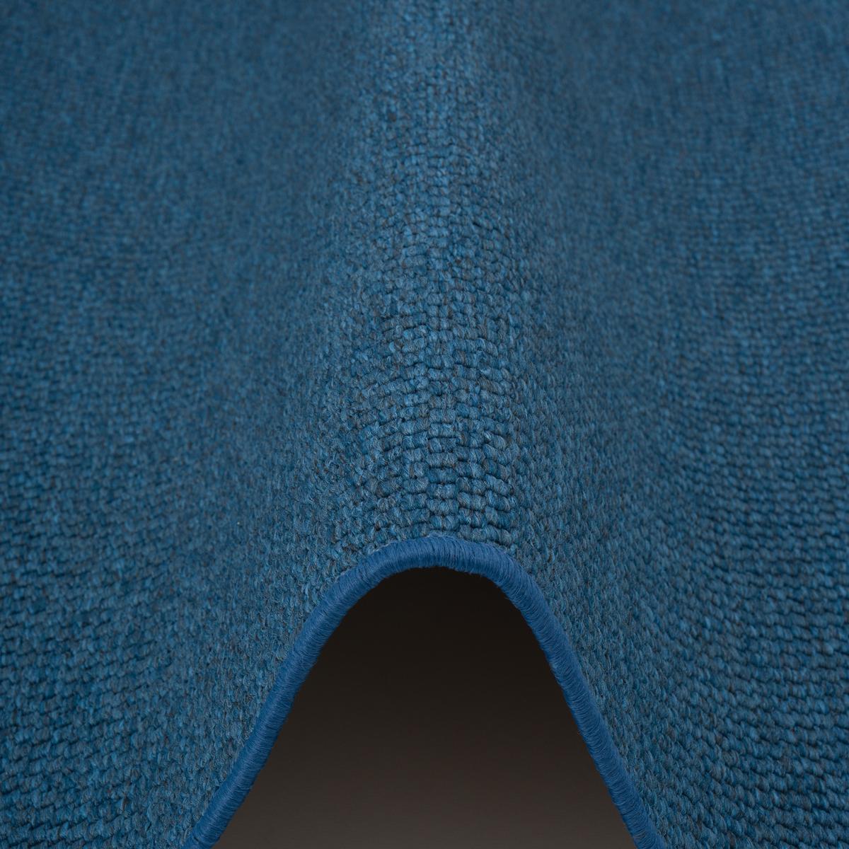 FLACHGEWEBE NATUR TEPPICH BENTZON - Blau, Textil (80/240cm) - Snapstyle