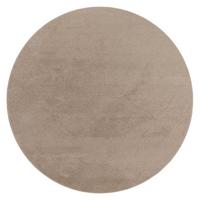 FLACHWEBETEPPICH Taupe Ø 80 cm - Taupe, Kunststoff (80/80cm) - TT Home