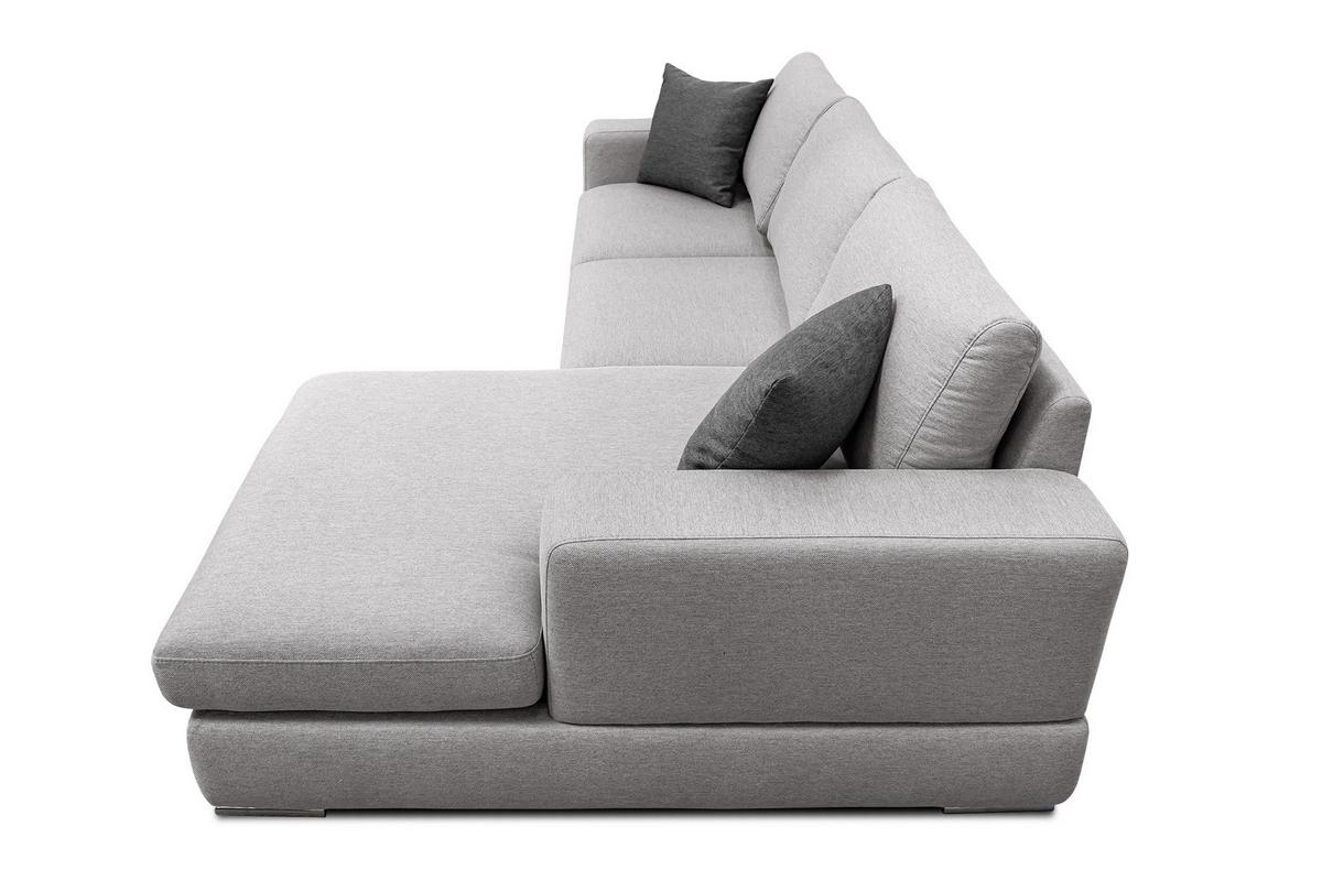 ECKSOFA OTTO 4-Sitzer, hellgrau - Hellgrau, Holzwerkstoff/Textil (279/159cm) - Wozimo