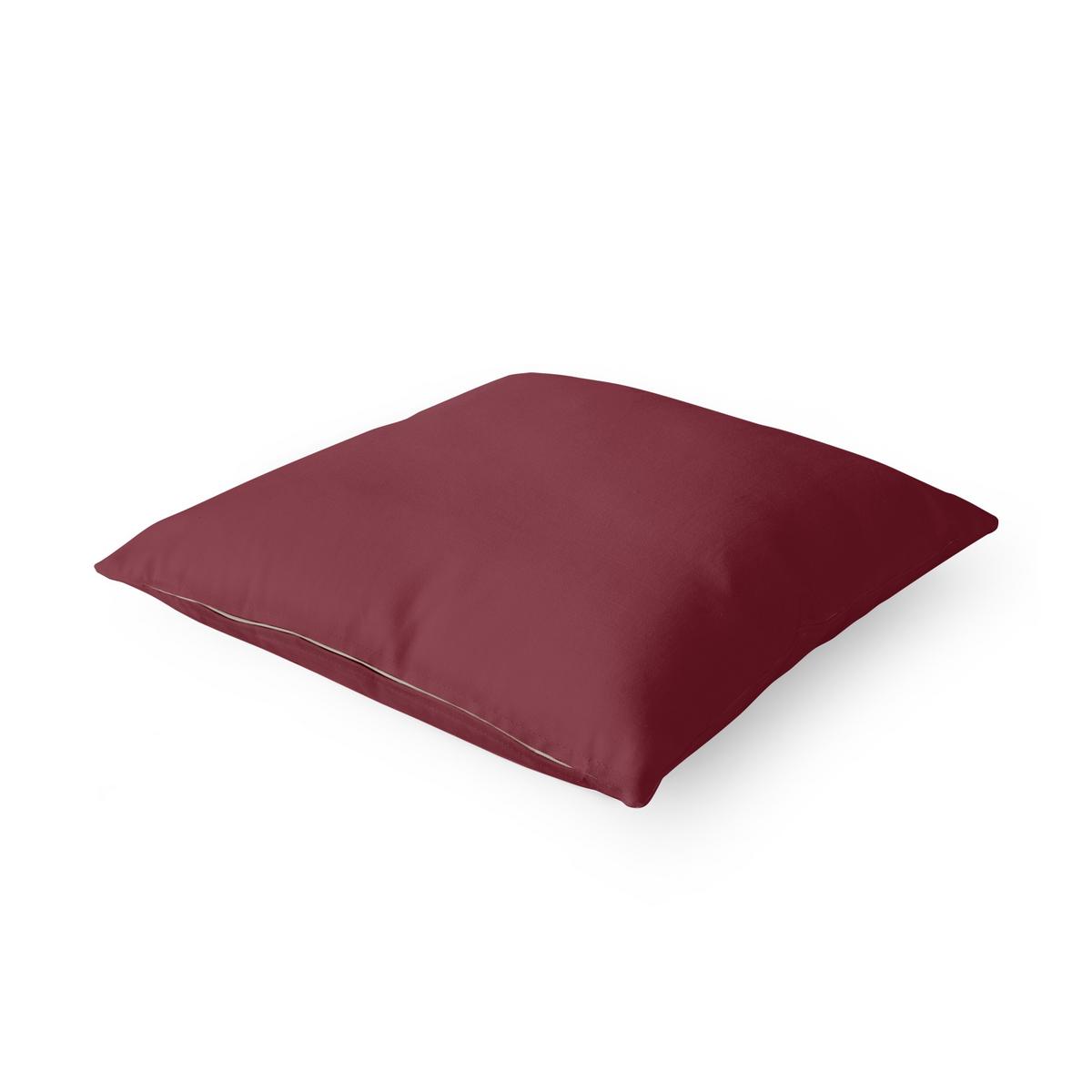 DEKOKISSEN Bordeaux 40/40 cm - Rot, Textil (40/40/10cm) - Bilderwelten