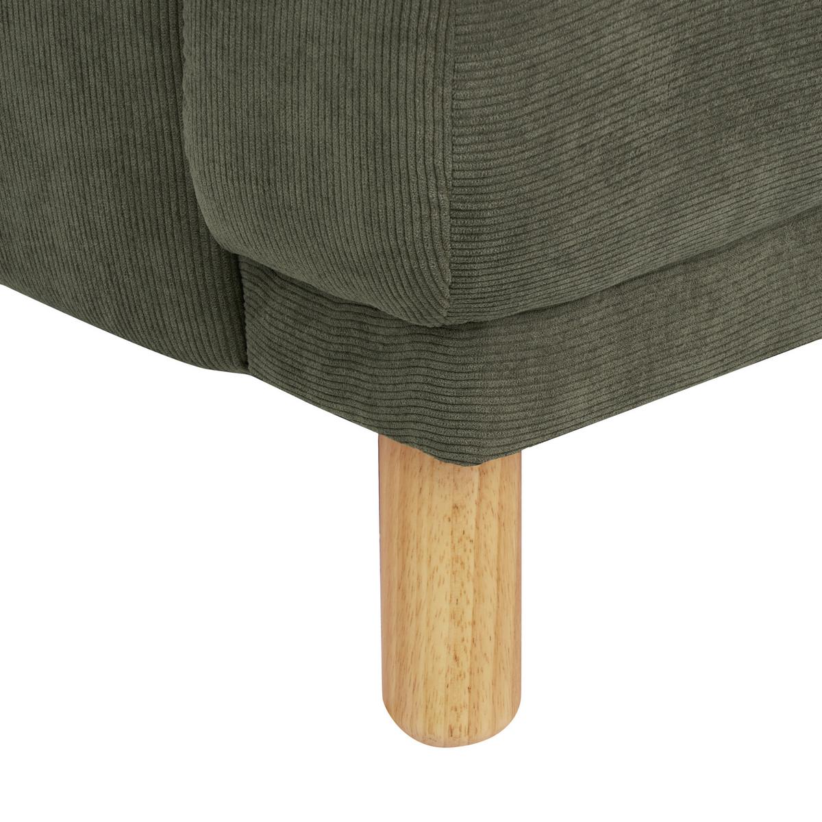 SESSEL Dunkelgrün Tuve - Hellbraun/Grün, Textil (88/85/90cm) - Beliani