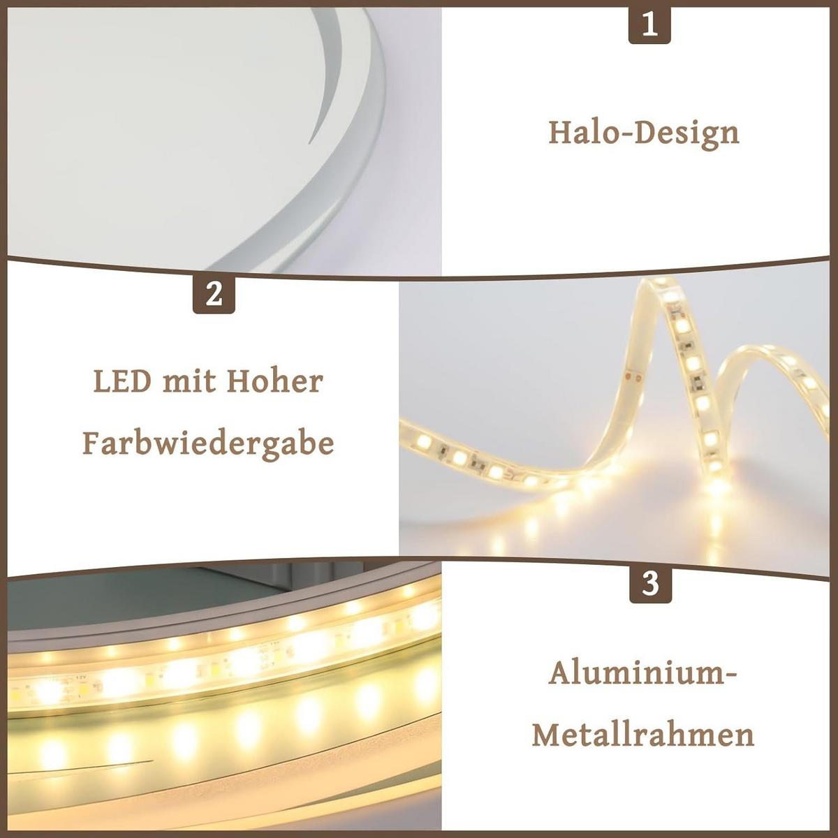 BADSPIEGEL Nelef 70/2.4/70 cm - Alufarben, Glas/Metall (2.4/70/70cm) - ZMH
