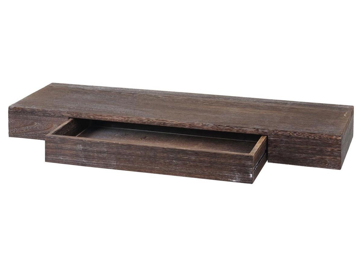WANDREGAL SCHUBLADE Braun - Braun, Holz (80/8/25cm) - MCW