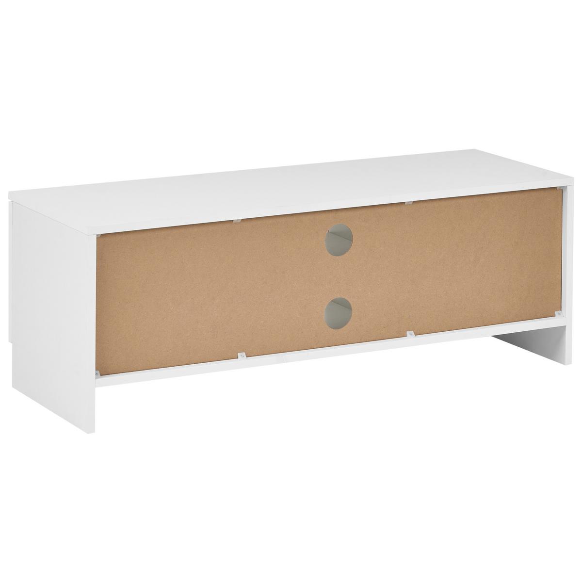 TV-MÖBEL Weiß Winnipeg - Weiß, Holzwerkstoff (102/37/35cm) - Beliani