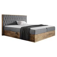 BOXBETT Wood 6 - H3 - Grau, Holz/Textil (160/200cm) - MIRJAN24