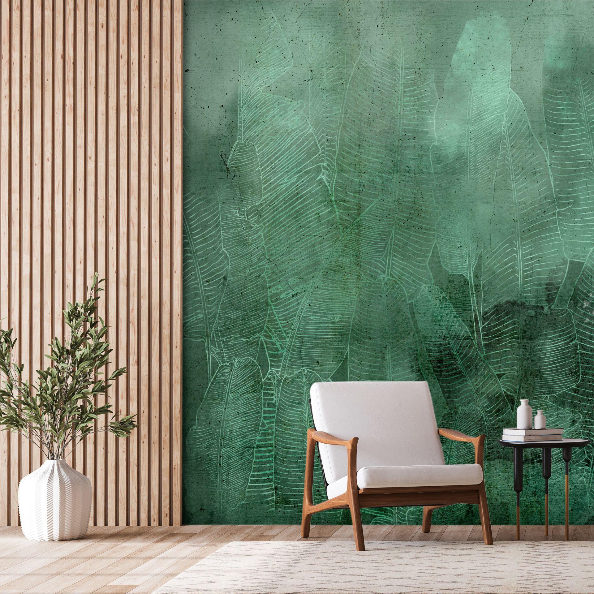 SELBSTKLEBENDE FOTOTAPETE 294/210 cm - Grün, Kunststoff/Textil (294/1cm) - KUNSTLOFT
