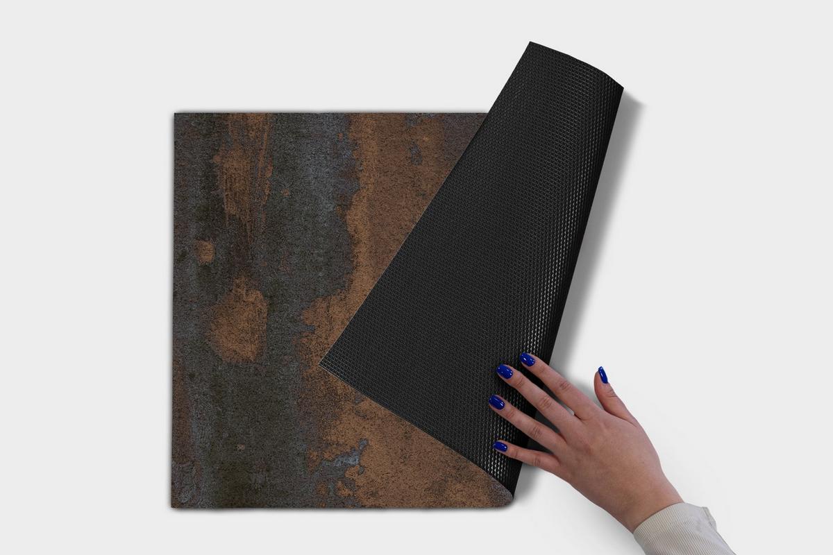 FUSSMATTE 60 x 40 cm Korrosion - Braun, Textil (60/40cm) - TULUP