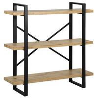 REGAL 3 Fächer Timber - Hellbraun, Holzwerkstoff (111/111/35cm) - Beliani