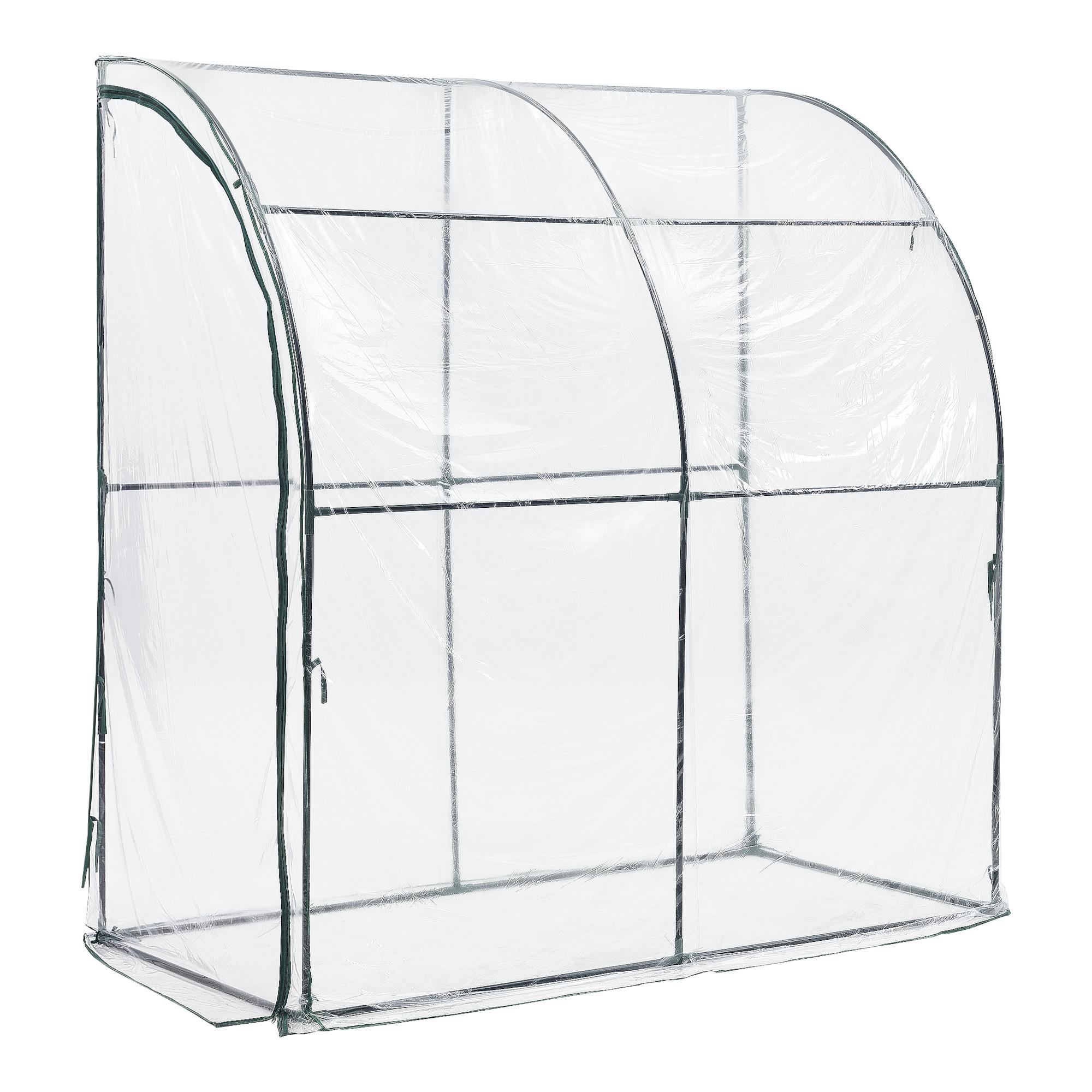 GEWÄCHSHAUS Juta - Transparent, Kunststoff (100/215/200cm) - [en.casa]