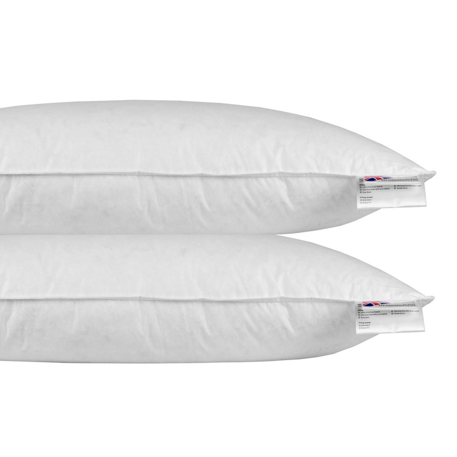 KOPFKISSEN 2er-Set, Super-Mikrofaser 40/80 cm - Weiß, Textil (40/80cm) - Homescapes