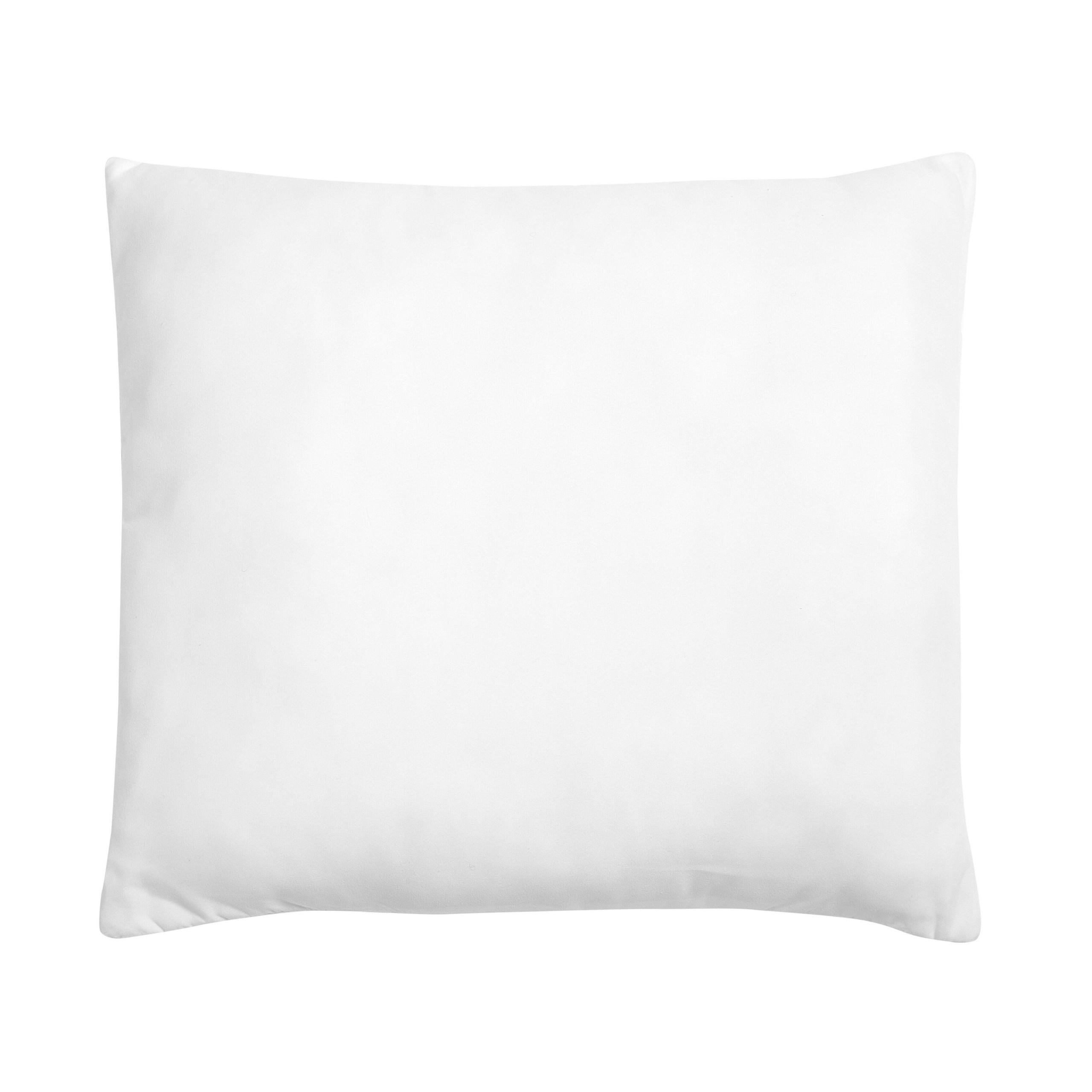KOPFKISSEN Weiß 80/80 cm Errigal - Weiß, Textil (80/80cm) - Beliani