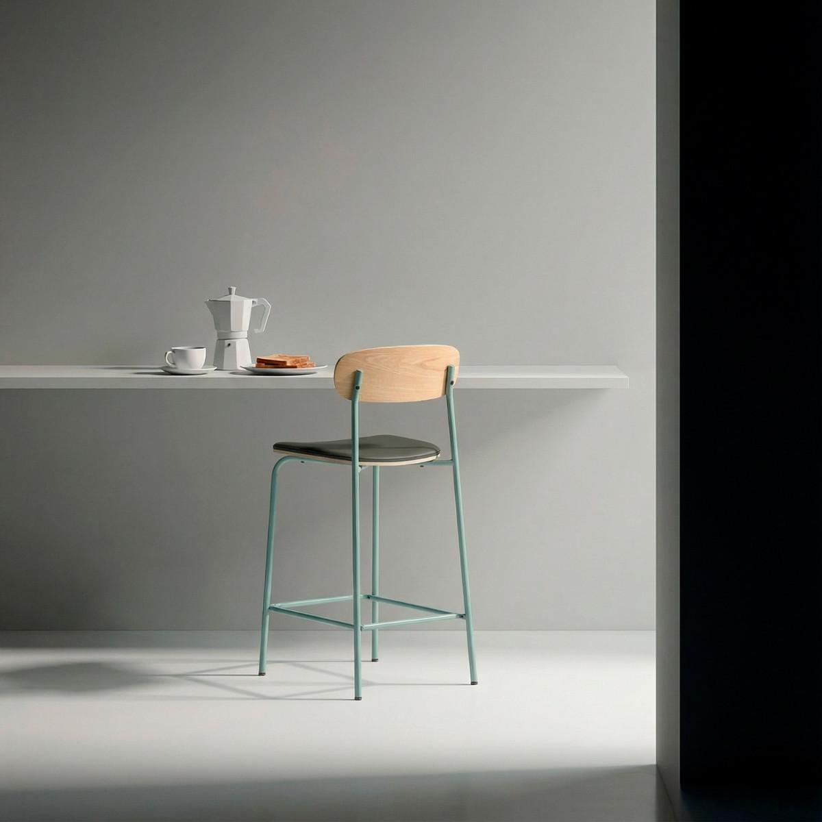 HOCKER 2er-Set aus Kunstleder mit Metallfüßen 41/95/50 cm - Grün, Metall (41/95/14cm) - Calicosy